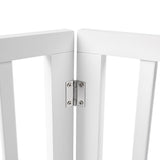 PaWz Wooden Pet Gate Dog Fence Safety White 100 Pack - Top-Down View