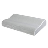 Dreamz Memory Foam Pillow Pillowcase Supprt Grey Rebound - Top-Down View