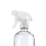 6x 500ml Clear Glass Spray Bottles Trigger - Top-Down View