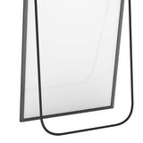 Yezi 165X60CM Full Length Mirror Wall Mounted Mirror Black - Top-Down View