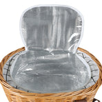 Picnic Basket Set Willow Baskets Outdoor-2006733308196687876