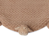 PaWz Pet Bed Cat Calming Bed Dog Squeaky M Tan Medium - Top-Down View