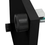 Stacked Display Storage Cabinet Glass Black - Top-Down View