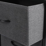 Levede Chest of 5 Drawers Storage Cabinet Dark Grey-2006733262080315396