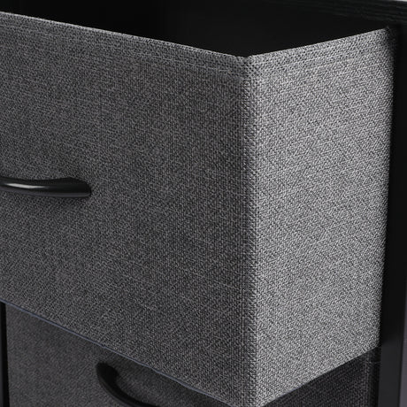 Levede Chest of 5 Drawers Storage Cabinet Dark Grey-2006733262080315396