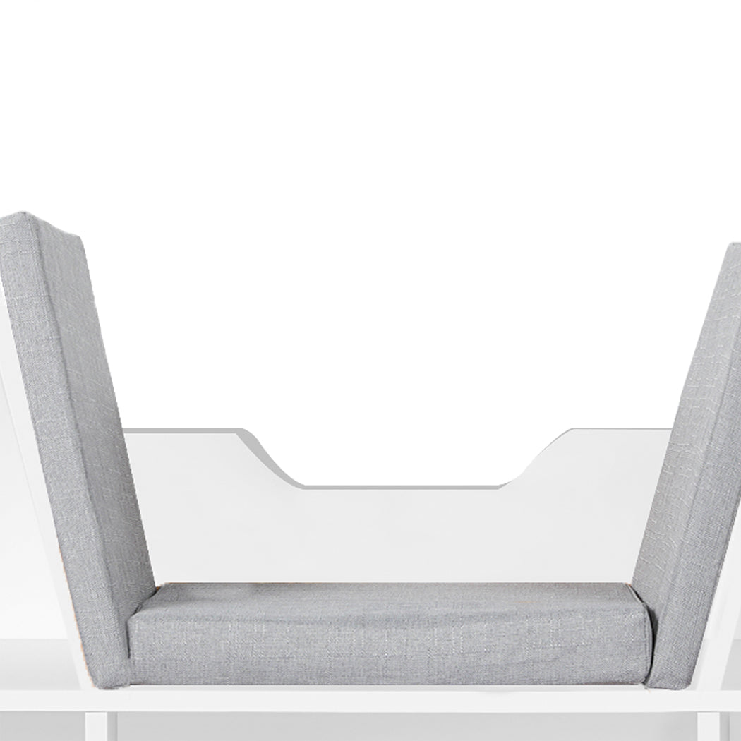 Levede Kids Bookcase Toys Box Shelf White-2018816833779535876