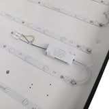 EMITTO 3-Colour Ultra-Thin 5CM LED Ceiling 90W Black - Top-Down View