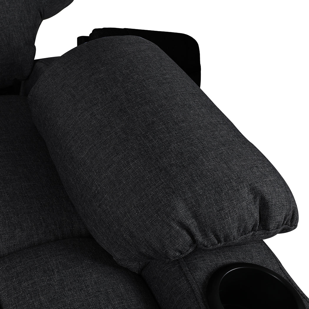 Levede Recliner Chair Electric Lift Black-1954802888668745732