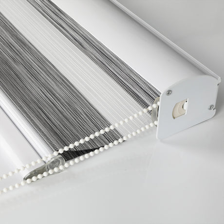 Marlow Blackout Zebra Roller Blind Curtains 90x210 Grey-2018816733489532932