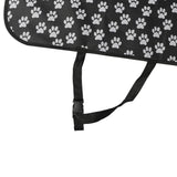 PaWz Pet Boot Car Seat Cover Hammock Black - Top-Down View
