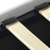 Levede Double Bed Frame RGB LED PU 4 Drawer USB - Top-Down View
