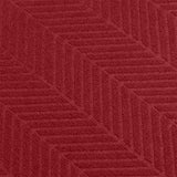 Marlow Extra Large Floor Rug Non Slip 90cm x 305cm Red - Top-Down View