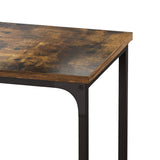 Levede C-shaped End Table Side Sofa Coffee Wood Overbed Laptop Table Industrial - Top-Down View