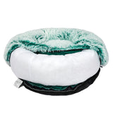 PaWz Pet Bed Cat Dog Donut Nest Calming XL Teal X-Large - Top-Down View