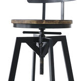 Levede 1x Bar Stool Industrial Adjustable - Top-Down View