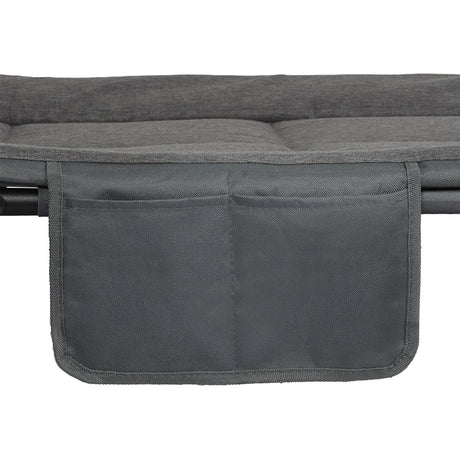 Levede Folding Camping Bed Camp Cots Dark Grey-1954802423948251140