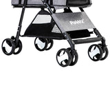 PaWz Large Pet Stroller Dog Cat Travel Grey - Top-Down View