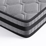 Metal Bed Frame Mattress Base Set Wood Queen - Top-Down View
