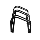 3 Bike Floor Parking Rack Bikes Stand - Top-Down View