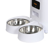 PaWz 5L Automatic Pet Feeder 2 Bowl White-2018816828129808388