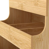 Toque Vertical Bamboo Tea Organizer Holds 180 Tea Bags - Top-Down View