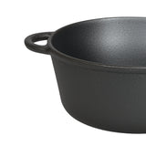 Pawz 6.6L Cast Iron Dutch Oven Heavy Duty Casserole Pot - Top-Down View