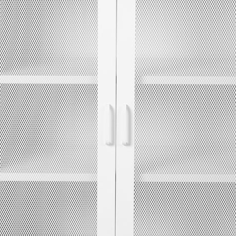 Levede Storage Cabinet Steel Kitchen White-2006733266870210564