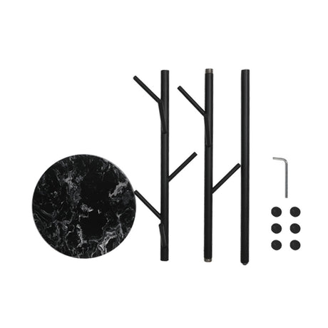 Levede Coat Rack Hat Clothes Stand Hanger Black-2018816733913157636