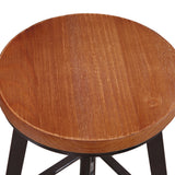 Levede 3pcs Bar Table Barstools Industrial - Top-Down View
