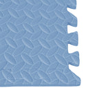 Bopeep EVA Foam Kids Play Mat Floor Blue - Top-Down View