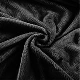 DreamZ 320GSM 220x240cm Ultra Soft Mink Black Queen - Top-Down View