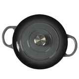 TOQUE 4L Enamel Dutch Oven Pot in Black Colour-2018816771812888580