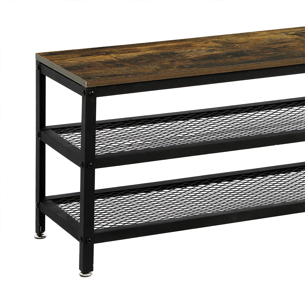 Levede 3-Tier Shoe Rack Bench Storage Cabinet 73cm-2006733143813525508