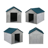PaWz Dog Kennel Outdoor Indoor Pet Plastic XL Blue-2006732965689823236