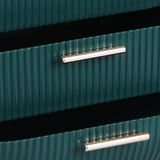 Makeup Storage Case Cosmetic Organiser Green - Top-Down View