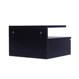 Levede 2x Bedside Tables Side Table Black - Top-Down View