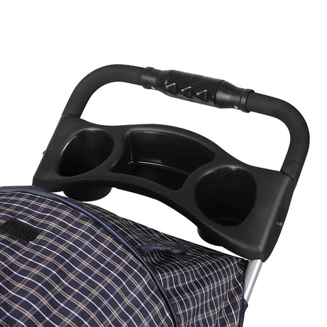 PaWz Large Pet Stroller Dog Cat Carrier Plaid-2006733030680563716
