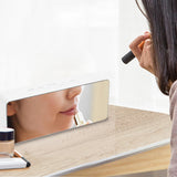 Alarm Clock Digital Led Mirror Desk Silver-2018816653667733508