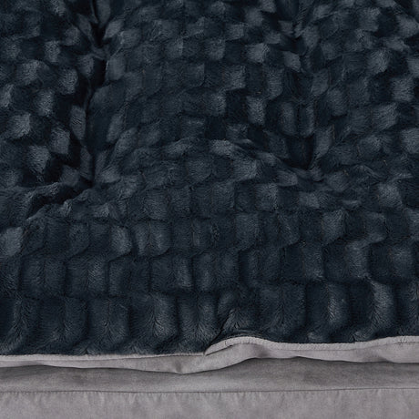 Dog Calming Bed Warm Soft Plush Comfy M Grey Medium-2006732961898172420