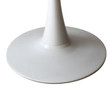 Levede 2x Round Bar Table Pub Tables White - Top-Down View