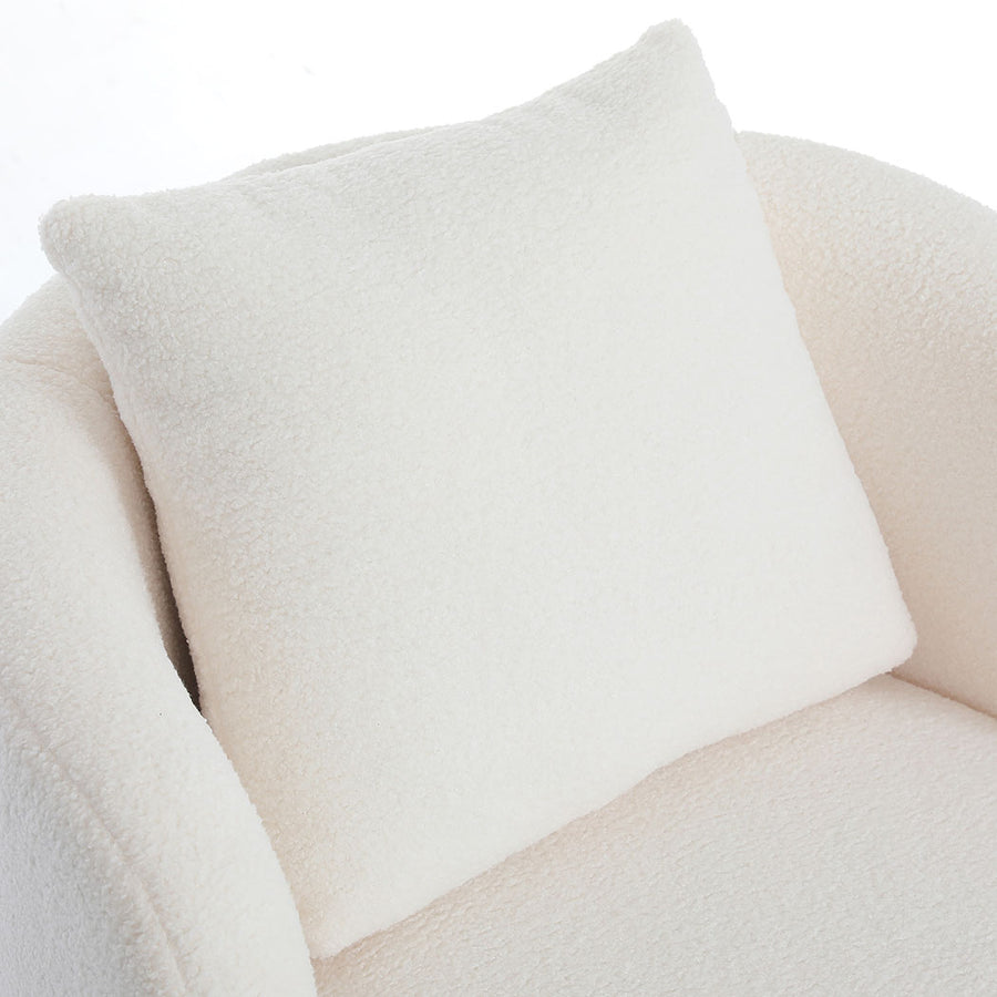 Levede Fleece Swivel Chair-2018816926616260612