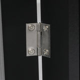 PaWz 4 Panels Wooden Pet Gate Dog Fence Black 600x 3MM - Top-Down View