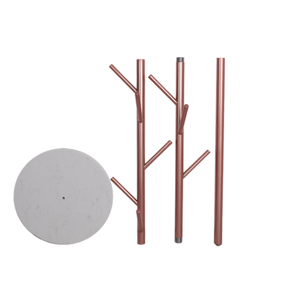 Levede Coat Rack Hat Clothes Stand Hanger Rose Gold Rose Golden-2018816740716318724