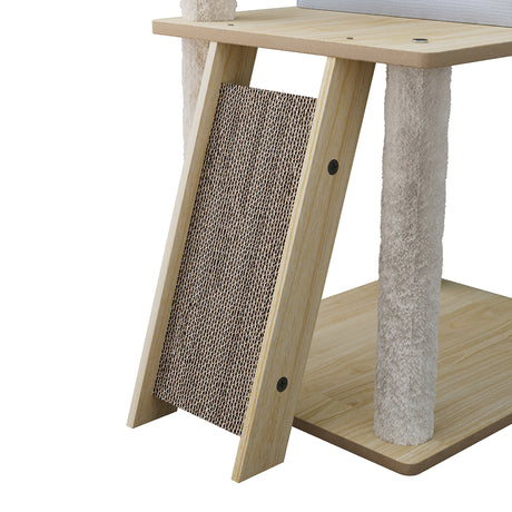 Pawz Cat Tree Tower Scratcher Wood Condo House 120cm-2006732707882733572