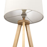EMITTO Tripod Floor Lamp with Shelf - Top-Down View
