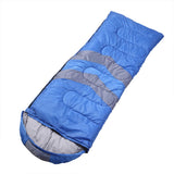 Mountview Single Sleeping Bag Bags Outdoor Blue - Top-Down View