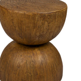 Levede Side Table Terrazzo Coffee Tables Oak - Top-Down View