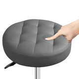 Levede 2x Rolling Bar Stool Swivel Salon SPA Chair Grey - Top-Down View