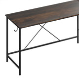 Levede Computer Desk Corner Desk Brown - Top-Down View