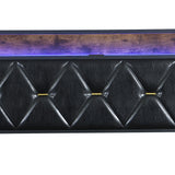 Levede Double Metal Bed Frame LED Lights 2 Drawers - Top-Down View